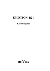 REV EMOTION B21 Bedienungsanleitung