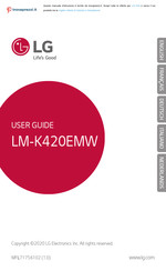 LG LM-K420EMW Bedienungsanleitung