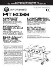 Pit Boss Ultimate Griddle PB4BGD2 Montageanleitung