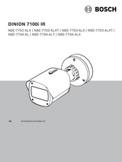 Bosch DINION 7100i IR Installationshandbuch