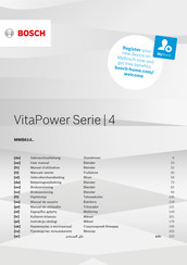 Bosch VitaPower-Serie 4 Gebrauchsanleitung