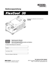 Lincoln Electric FlexCool 35 Bedienungsanleitung