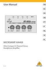 Behringer MicroAMP HA400 Benutzerhandbuch