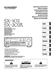 Pioneer SX-102 Bedienungsanleitung