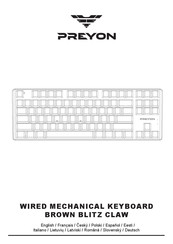PREYON BROWN BLITZ CLAW Bedienungsanleitung