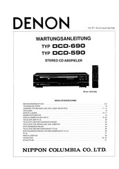 Denon DCD-690 Wartungsanleitung