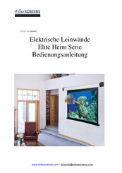 Elite Screens Elite Heim Serie Bedienungsanleitung