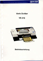 Vario VS 210 Betriebsanleitung