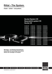 Rittal VX 8620.071 Montage- Und Bedienungsanleitung