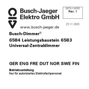 Busch-Jaeger 6583 Betriebsanleitung