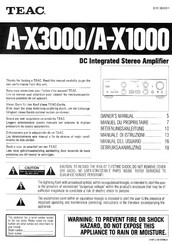 Teac A-X3000 Bedienungsanleitung