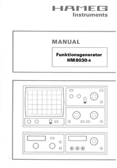 Hameg Instruments HM 8030-4 Service Manual