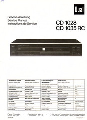 Dual CD 1035 RC Serviceanleitung