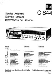 Dual C 844 Serviceanleitung