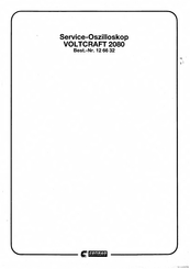 Voltcraft 2080 Bedienungsanleitung