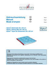 Petermann Alpha Gebrauchsanleitung