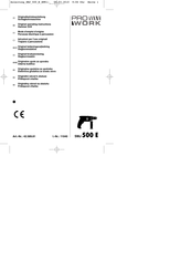 Pro Work SMJ 500 E Originalbetriebsanleitung
