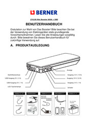 Berner Mini Booster 600A Benutzerhandbuch