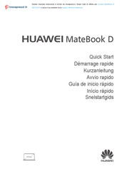 Huawei MateBook D 53010CPY Kurzanleitung