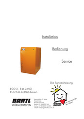 BARTL-Wärmepumpe ECO 3 LI-C/HG Bedienungsanleitung