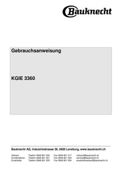 Bauknecht KGIE 3360 Gebrauchsanweisung