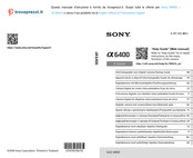 Sony ILCE-6400 Einführungsanleitung