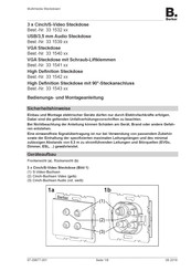 Berker 33 1532 Serie Bedienungs- Und Montageanleitung