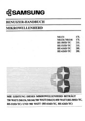Samsung RE-515D/TC Benutzerhandbuch