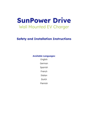 SunPower DRIVE-EVSE-1-AC-P22-L3-T5-R-INT Bedienungsanleitung