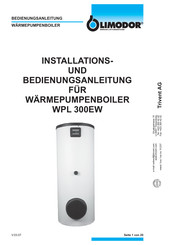 Limodor WPL 300EW Installations- Und Bedienungsanleitung