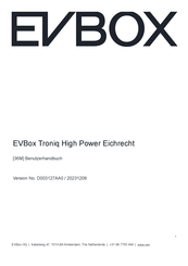 EVBOX Troniq High Power Benutzerhandbuch