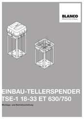 Blanco TSE-1 18-33 ET 630 Montage- Und Betriebsanleitung