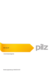 Pilz PZE X4.1P Bedienungsanleitung