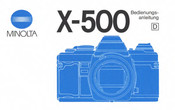 Minolta X-500 Bedienungsanleitung