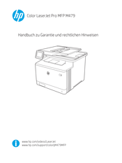 HP Color LaserJet Pro MFP M479fdw Handbuch Zu Garantie Und Rechtlichen Hinweisen