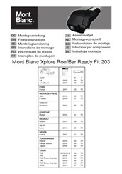 Mont Blanc Xplore RoofBar Ready Fit 203 Montageanleitung
