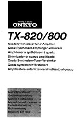 Onkyo TX-800 Bedienungsanleitung