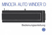 Minolta AUTO WINDER D Bedienungsanleitung