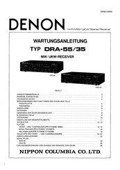 Denon DRA-55 Wartungsanleitung