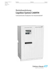 Endress+Hauser Liquiline System CA80TN Betriebsanleitung