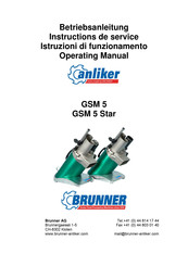 Brunner GSM 5 Betriebsanleitung