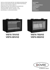 Dovre VISTA 701i/V2 Einbauanleitung Und Gebrauchsanweisung