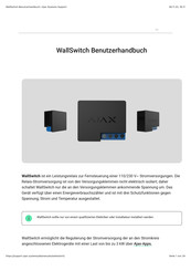 AJAX WallSwitch Benutzerhandbuch