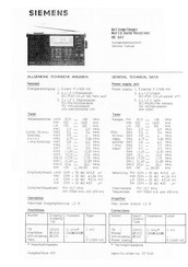 Siemens RK 641 Kundendienstschrift