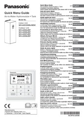 Panasonic WH-UD07JE5 Schnellmenü-Anleitung