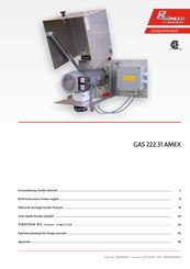 Bühler technologies GAS 222.31 AMEX Kurzanleitung