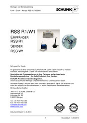 SCHUNK RSS W1 Montage- Und Betriebsanleitung