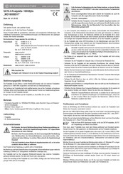 Conrad WD1600BEVT Bedienungsanleitung