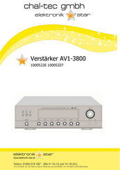 elektronik-star AV1-3800 Bedienungsanleitung
