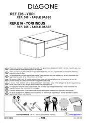 Diagone 058 - TABLE BASSE Montageanleitung